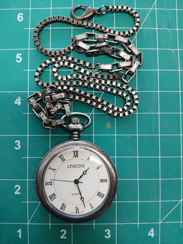 Collana con ciondolo orologio