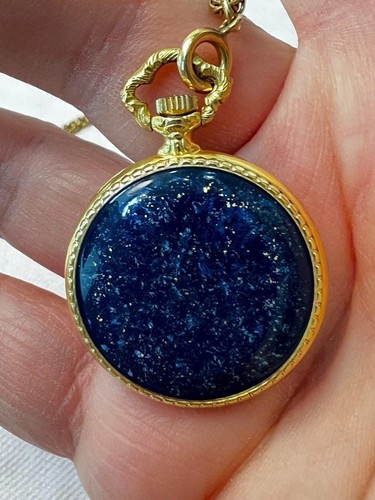 Orologio vintage pendente blu - orologio,