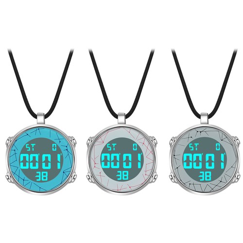 Collana con ciondolo orologio
