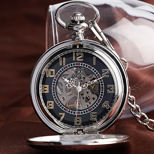Orologio tasca scheletro - orologio,