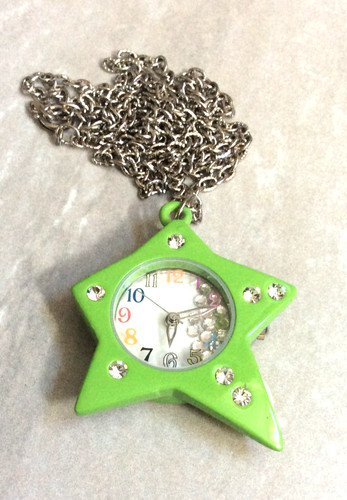 Ciondolo orologio stella